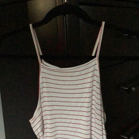Mossimo Supply Co. - White & Red Striped Tank Top - Picture 2 of 4